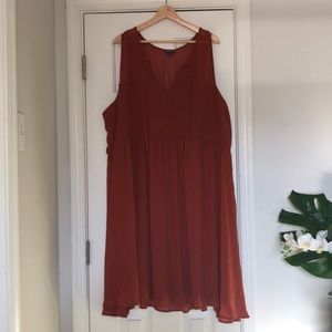 Torrid plus size Rust color dress